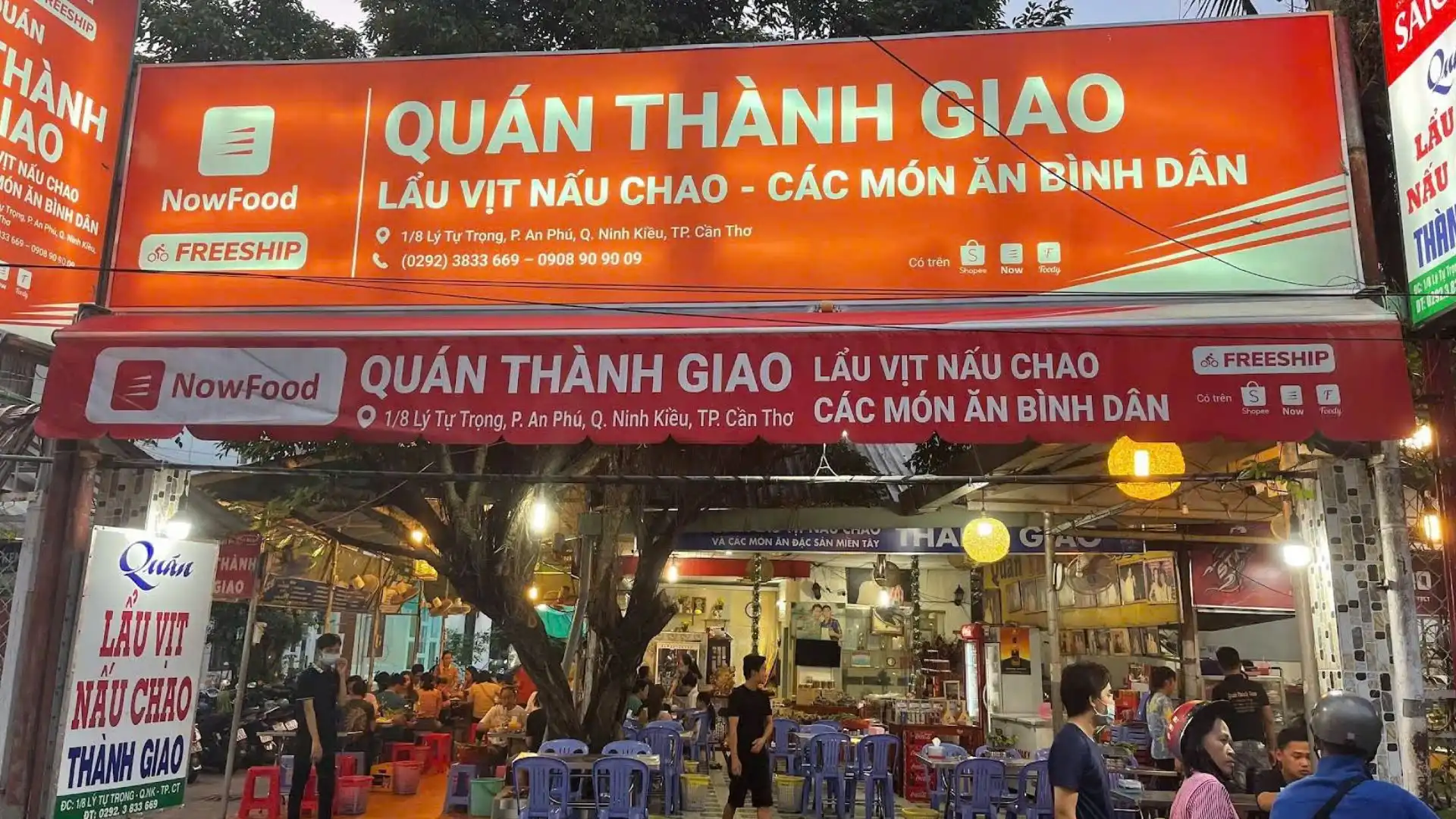 Vit nau chao thanh giao in Can Tho city