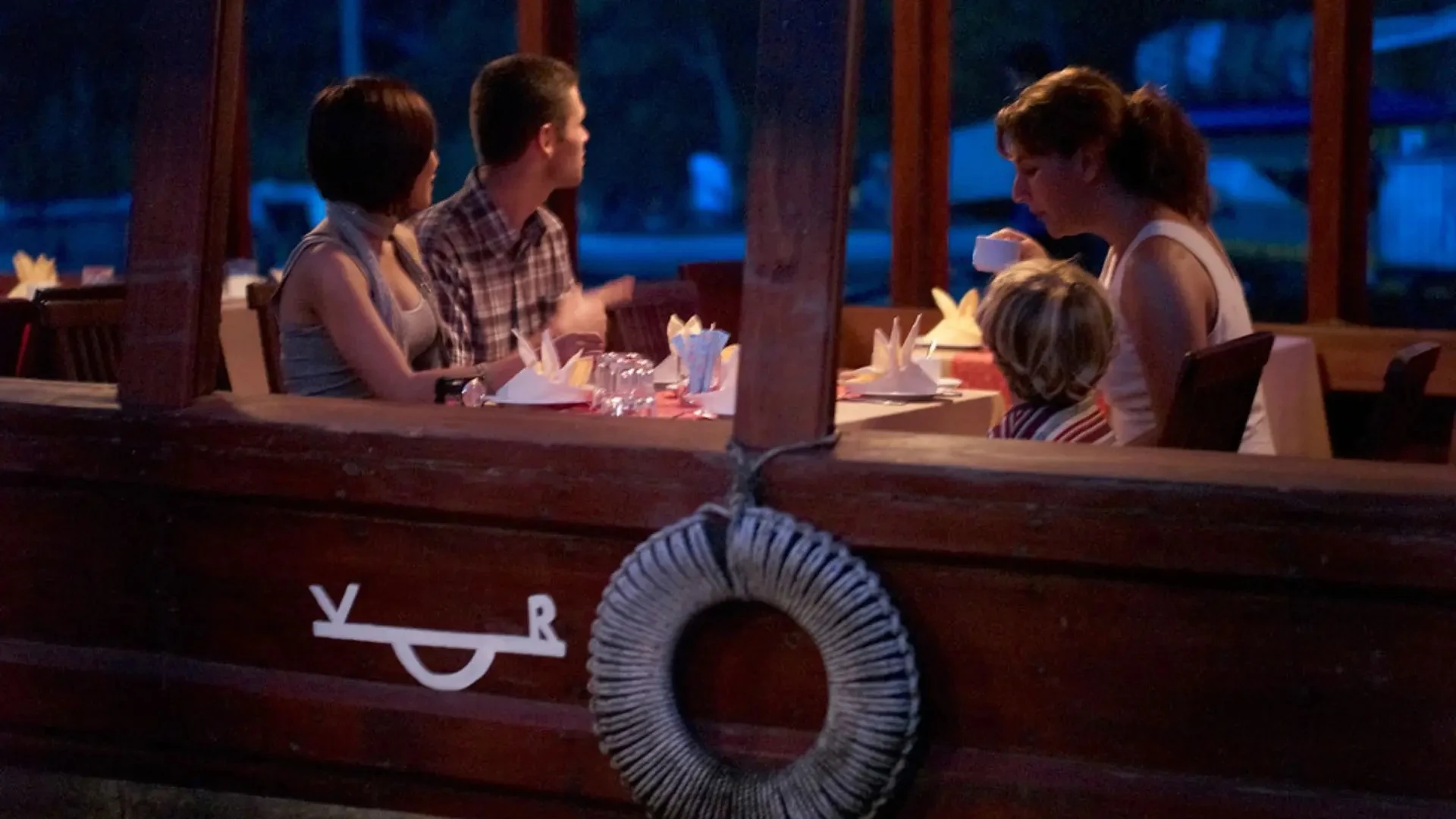 Bassac Cruise Mekong Delta guests enjoying dinner onboard