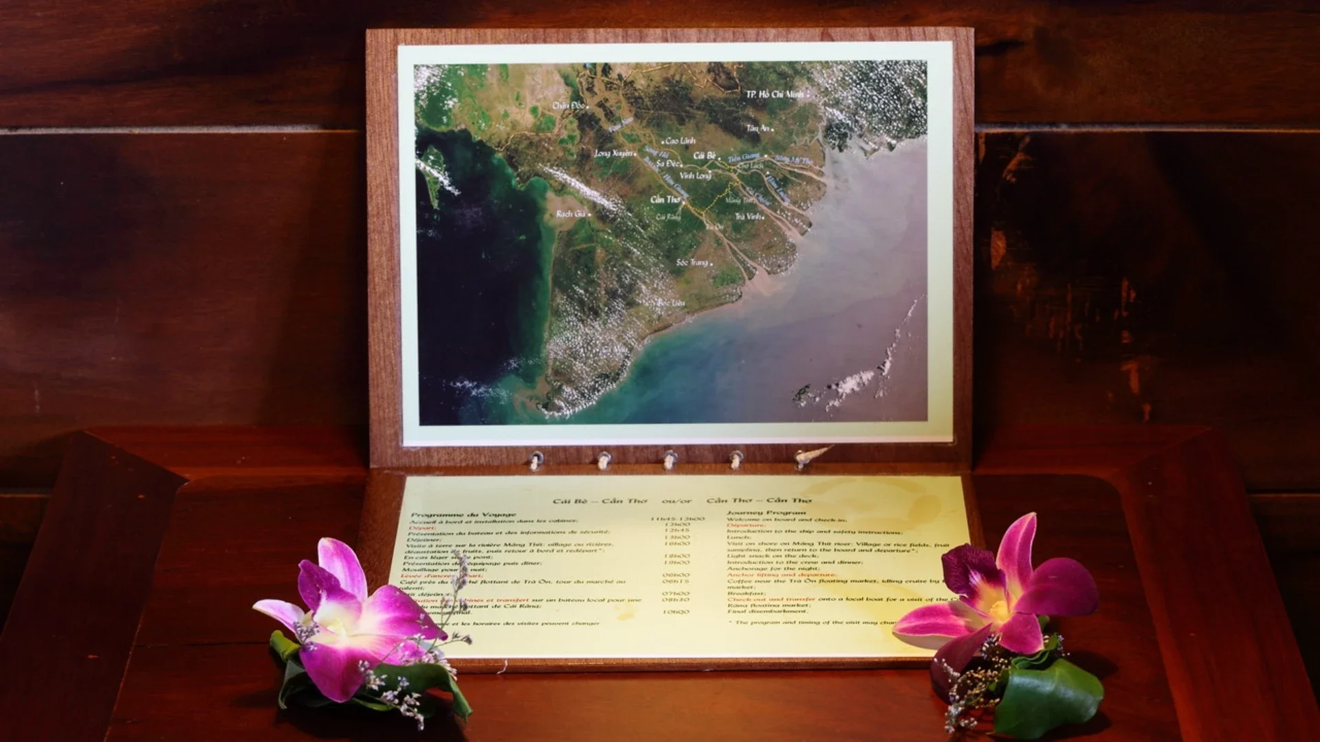 Bassac Cruise Mekong Delta welcome letter for guests