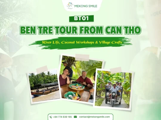 Chet Say River boat ride during a Ben Tre tour from Can Tho