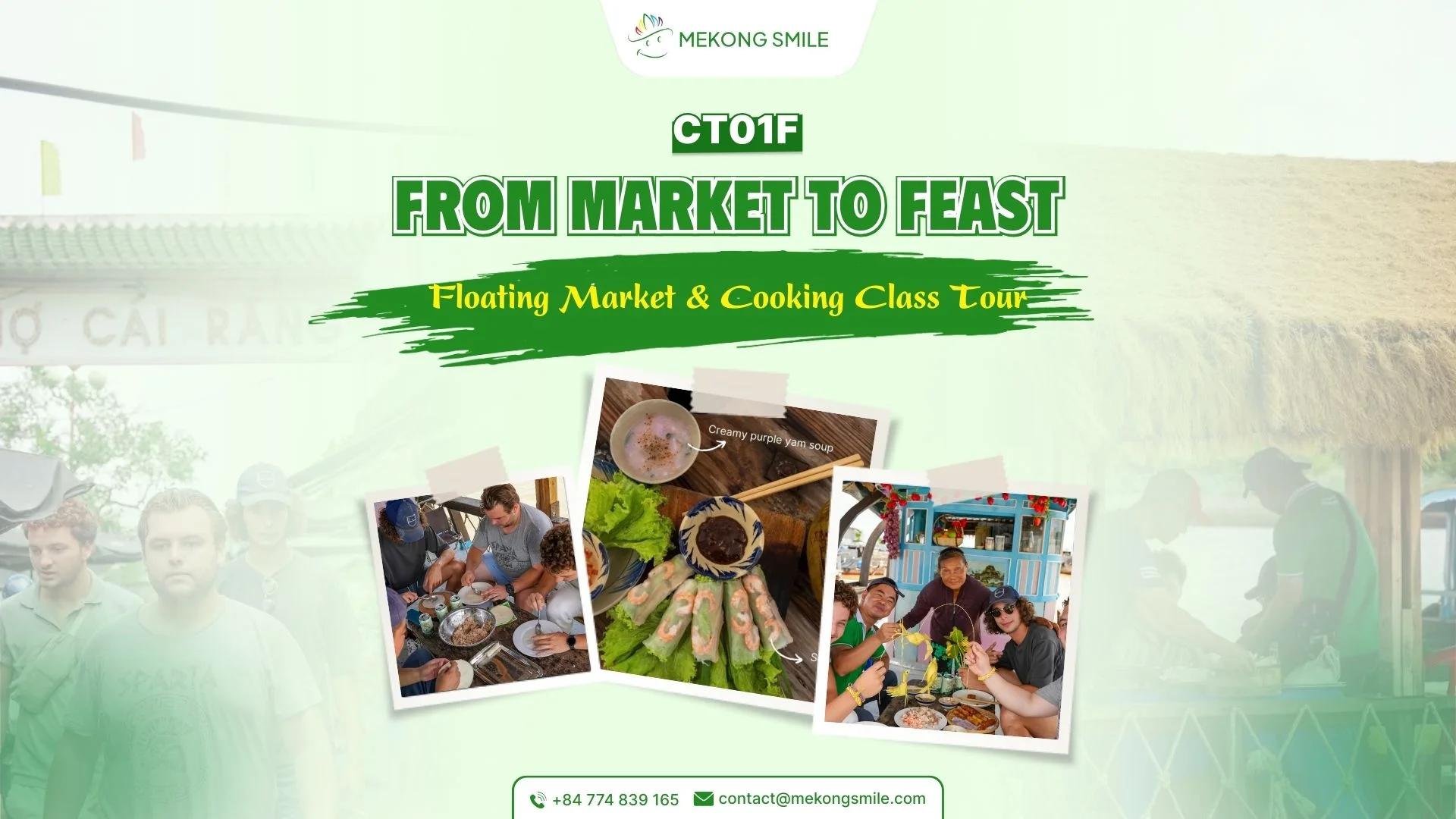 A hands-on cooking class in Can Tho, showing a person learning to prepare a traditional Vietnamese dish