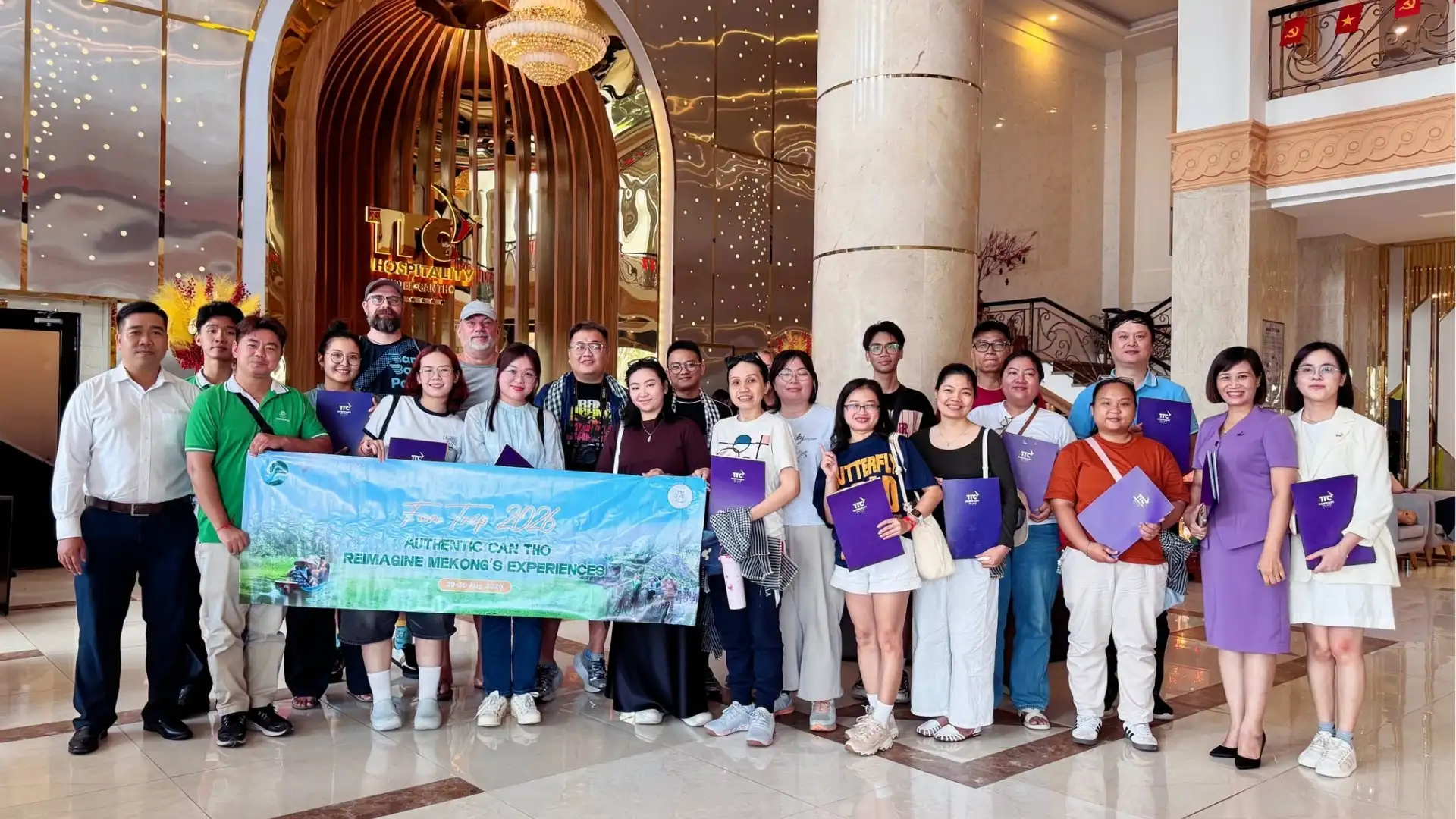 Can Tho Fam Trip 2026: Connecting International Travel Partners with Local Experiences 16 Mekong Smile and international travel partners during the Can Tho Fam Trip 2026