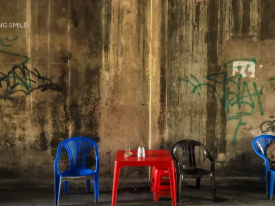 The iconic small plastic chairs of Vietnam, a symbol of the country's unique street culture