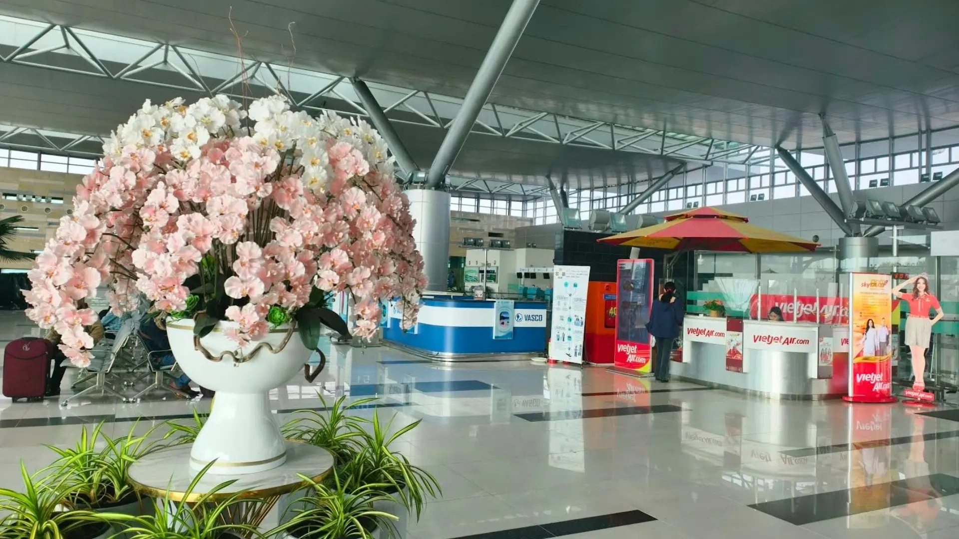 Can Tho International Airport arrival hall ground floor interior