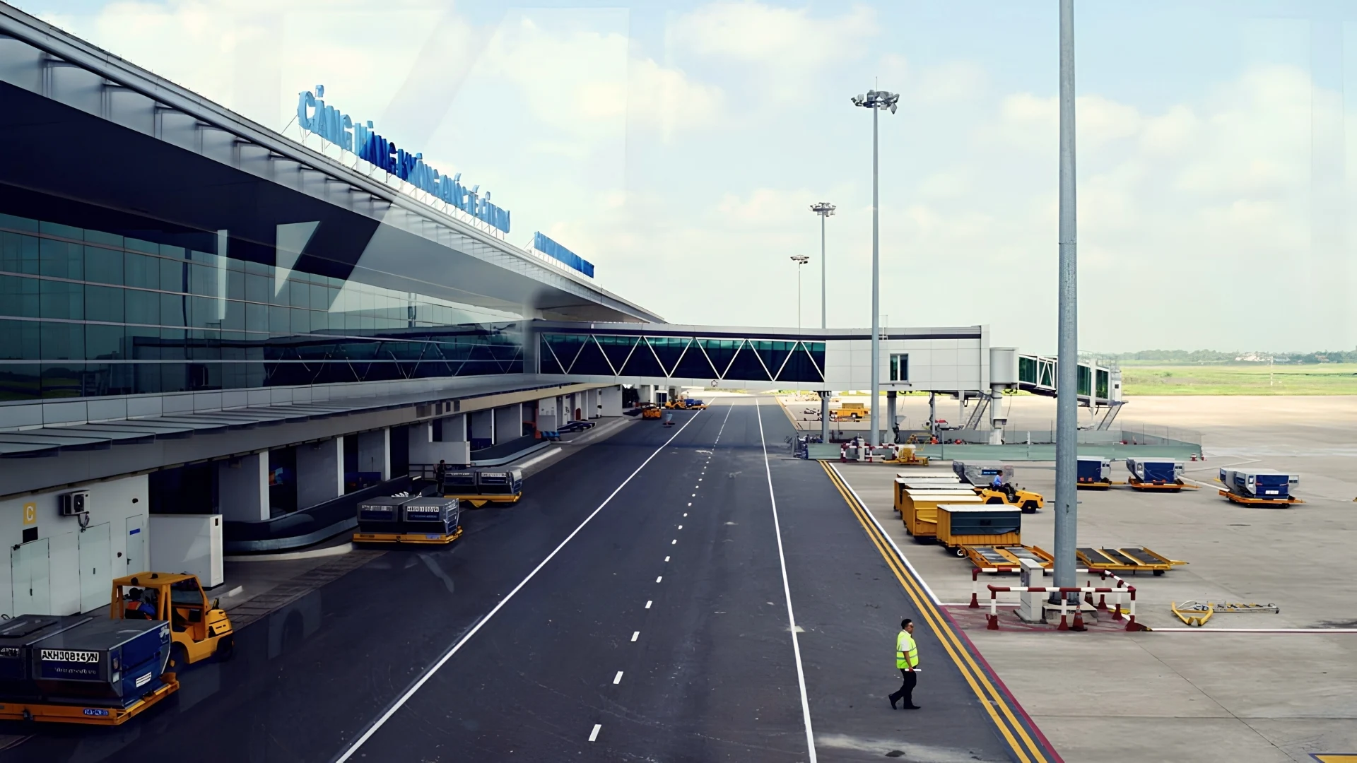 Can Tho International Airport terminal building perspective