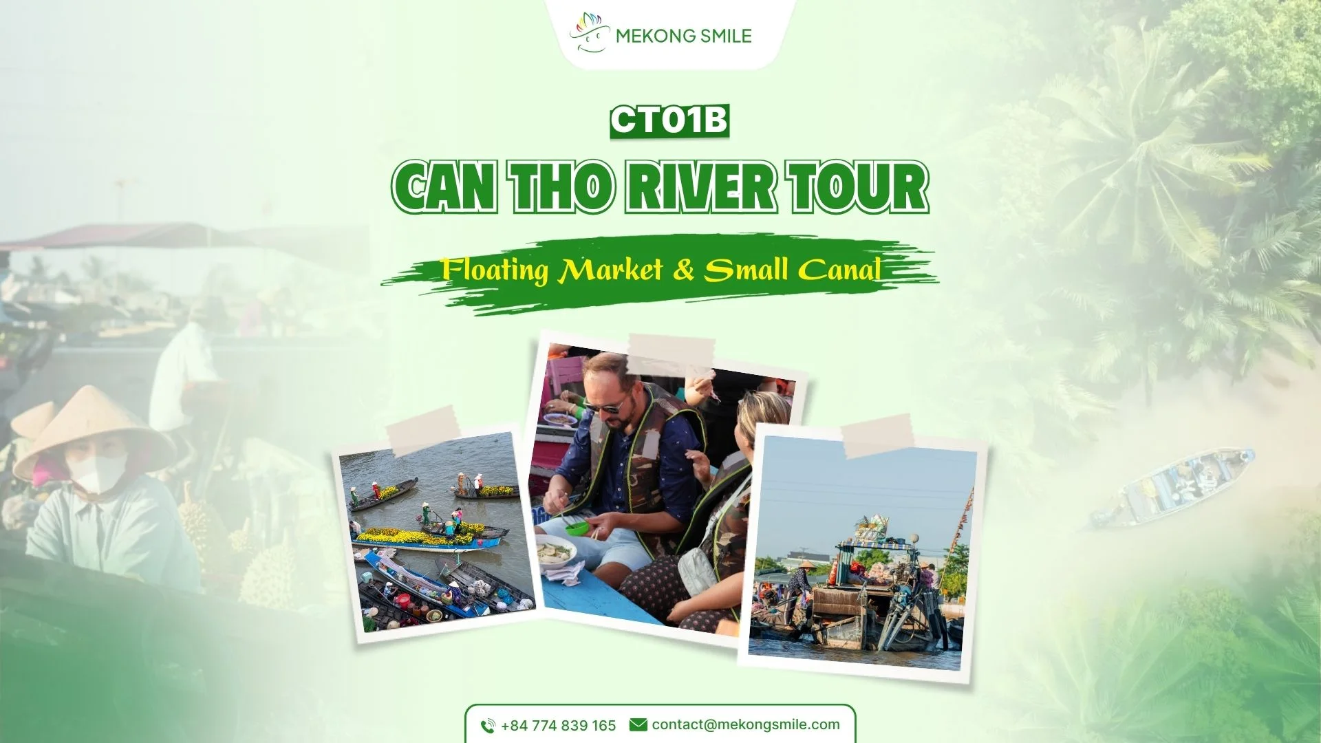 A boat sailing on the wide, bustling Mekong River, showcasing the vibrant life and scenery of the region