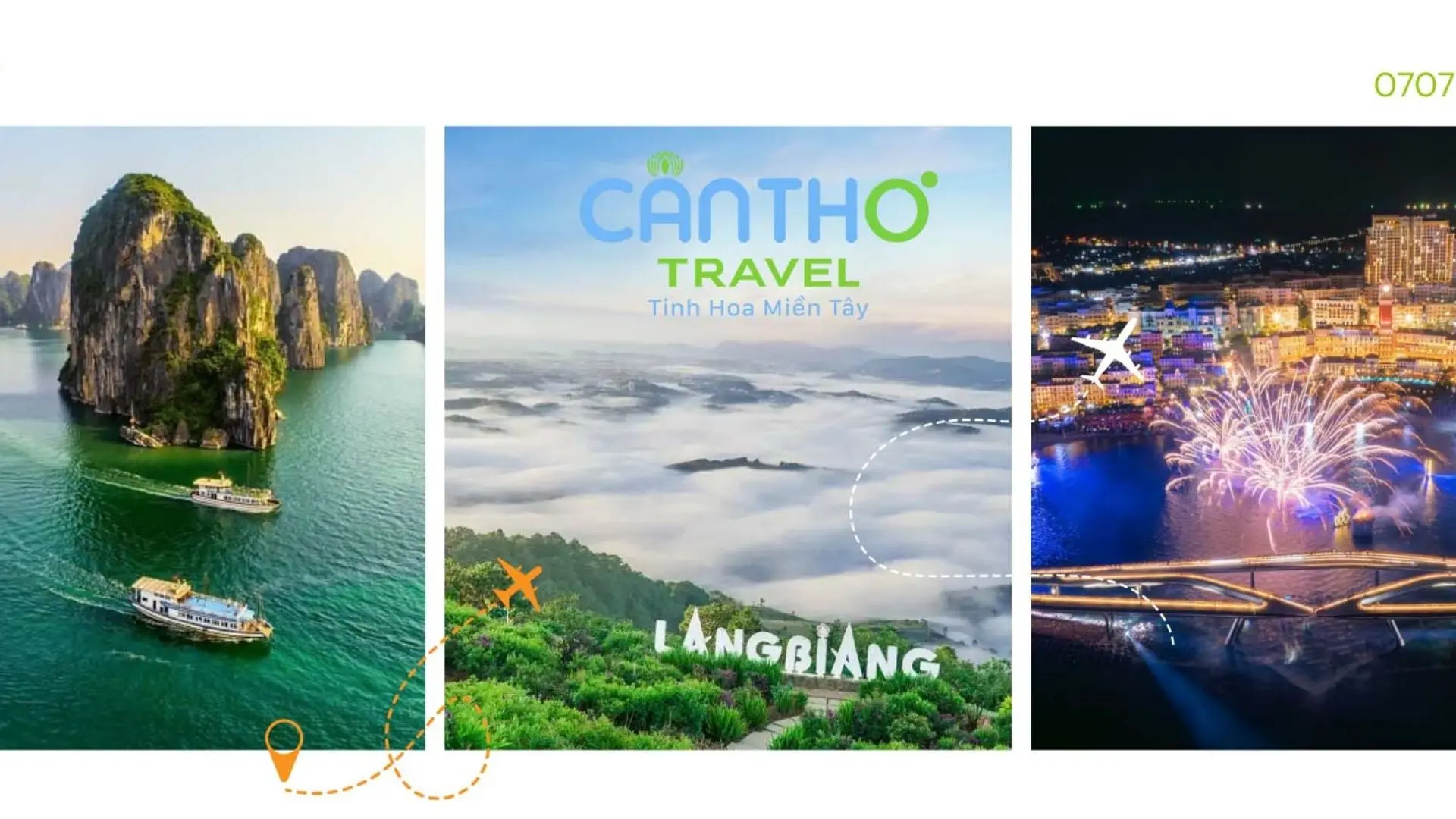 Best 10 Travel Agents in Mekong Delta 421 Can Tho Travel promotional banner featuring popular Mekong destinations