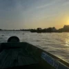 Enjoy the sunset scenery on the river