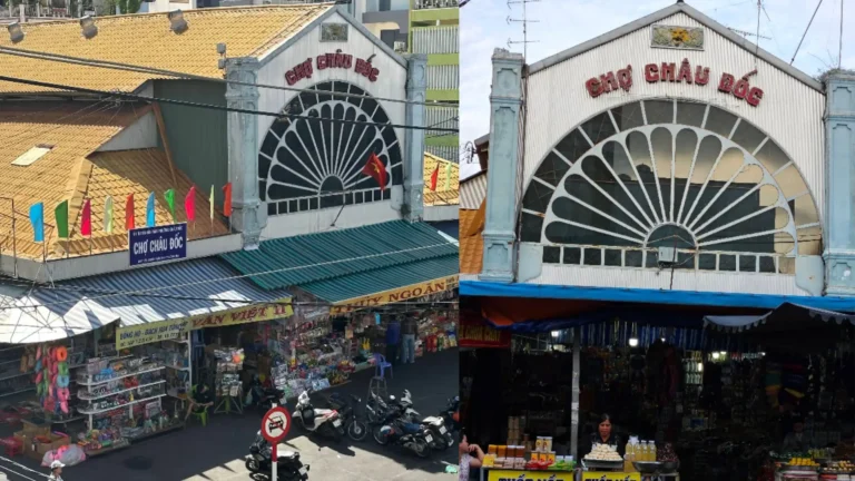 Entrance to Chau Doc Market in An Giang