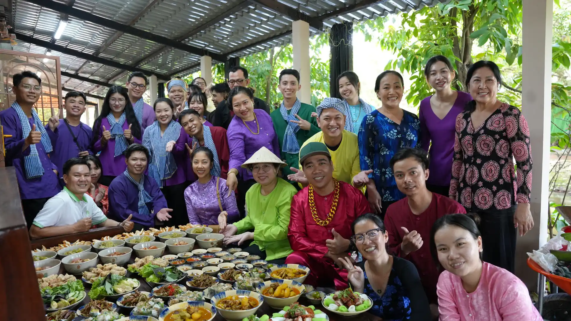 Sunset boat ride on the Mekong River symbolizing open-hearted travel