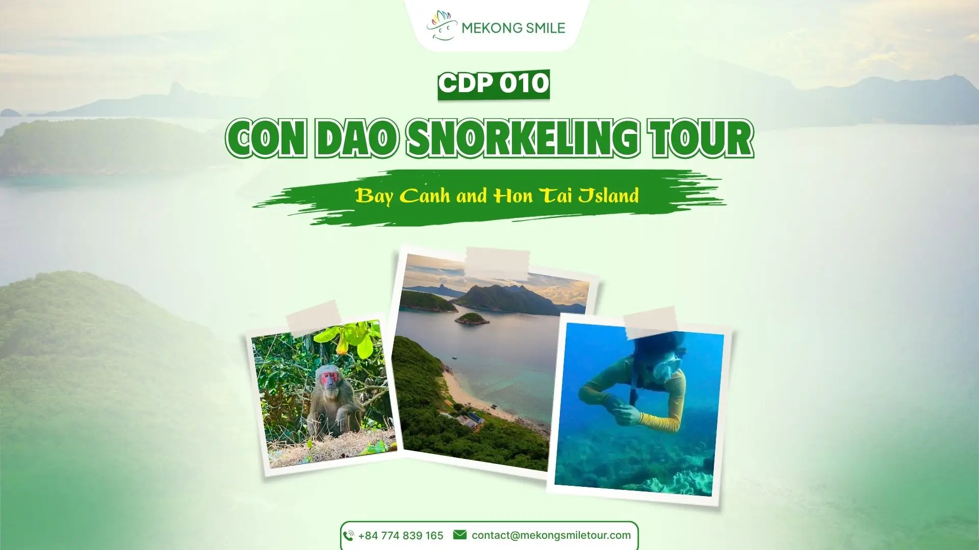 Con Dao Snorkeling Tour thumbnail featuring Bay Canh and Hon Tai Island route