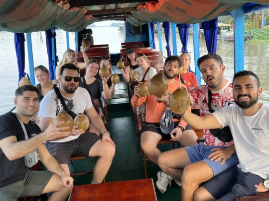 Glide along the legendary Mekong River and take in the vibrant life along its waterways