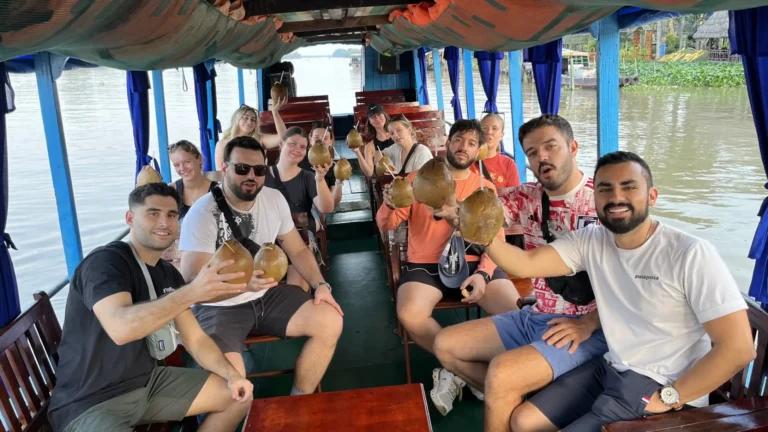 Glide along the legendary Mekong River and take in the vibrant life along its waterways