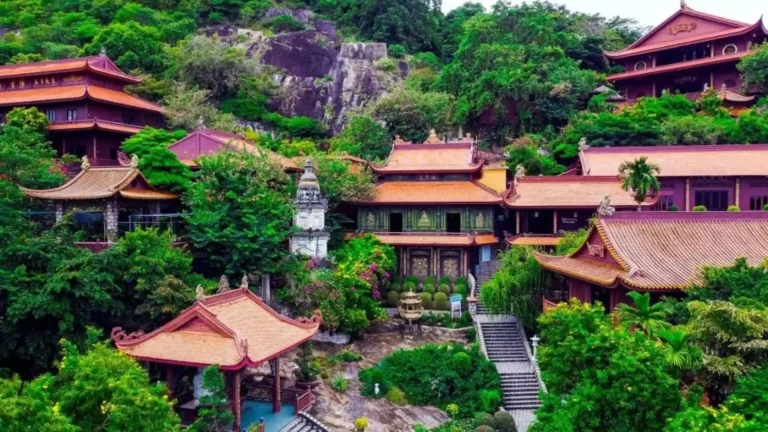 Hang Pagoda on the slope of Sam Mountain in Chau Doc