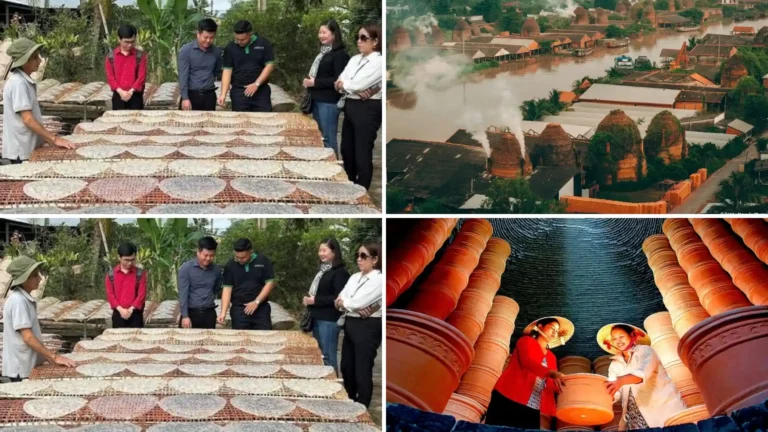 Mang Thit pottery and brick kiln landscape in Vinh Long