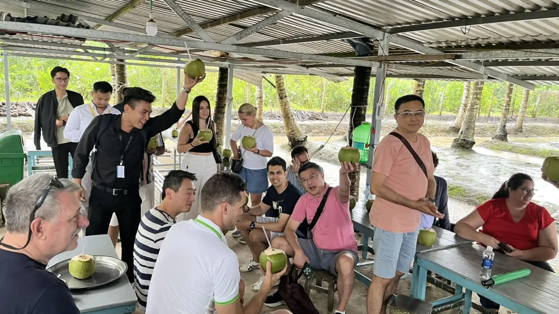 Bang Lang Stork Garden: Exploring Nature’s Symphony in Can Tho 285 Visitors enjoying local food at Bang Lang Stork Garden