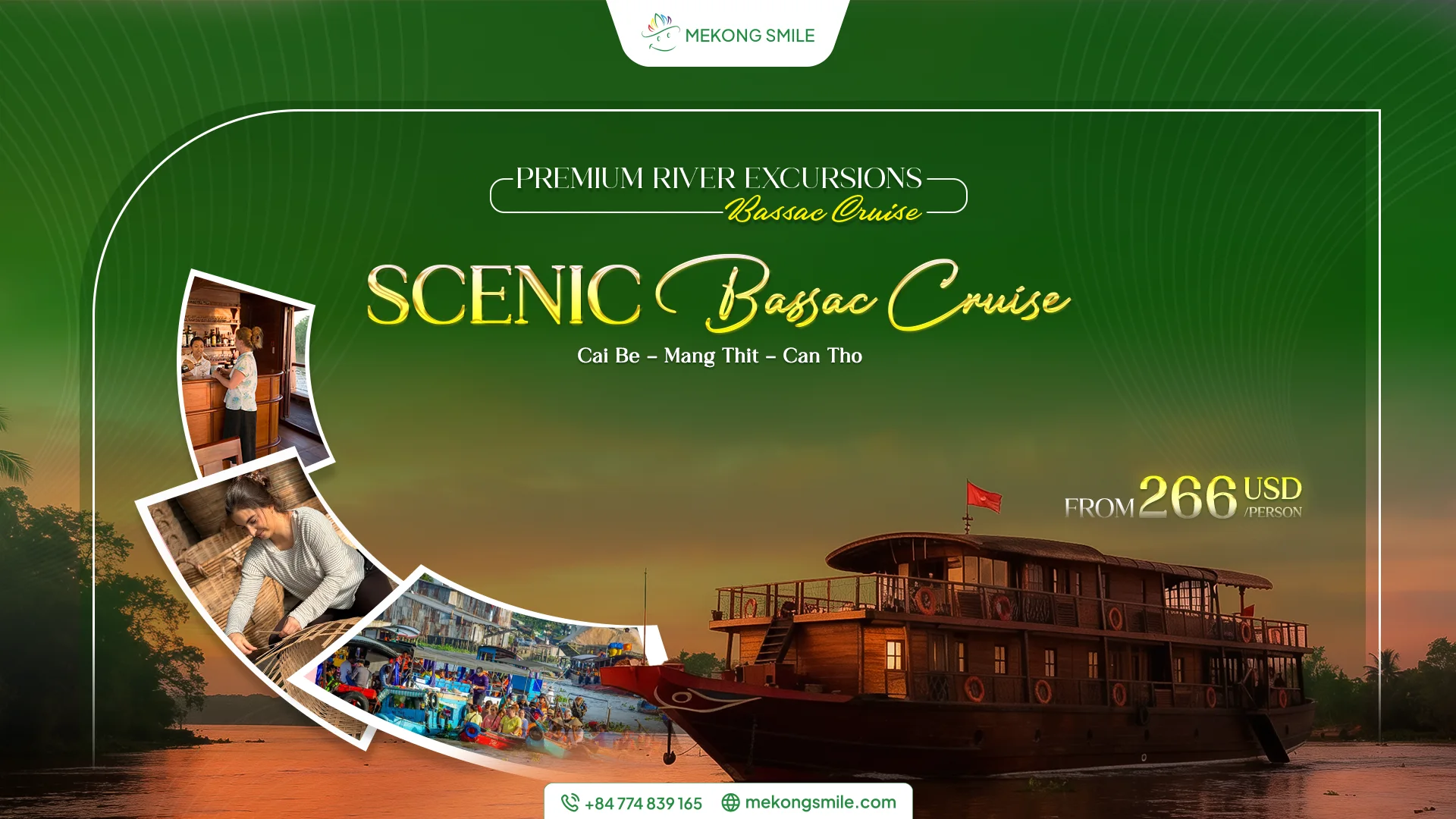 Mekong Smile Bassac Cruise Cai Be Can Tho Thumbnail