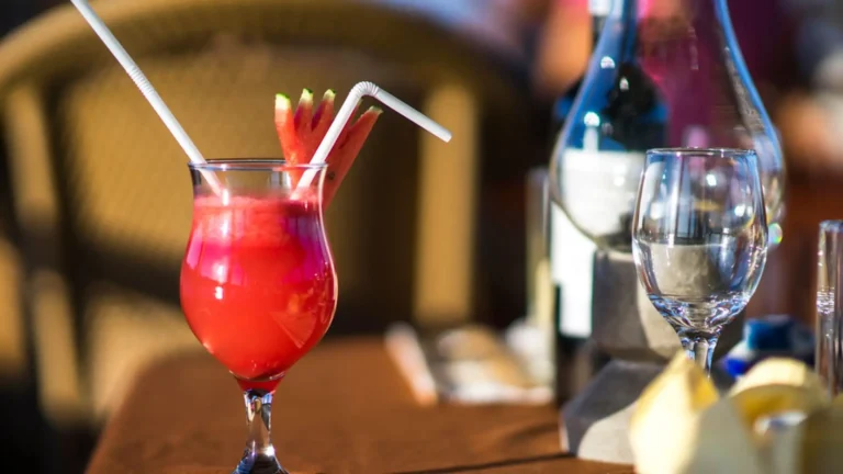Cocktails served on Bassac Cruise during sunset on the Hau River, Can Tho