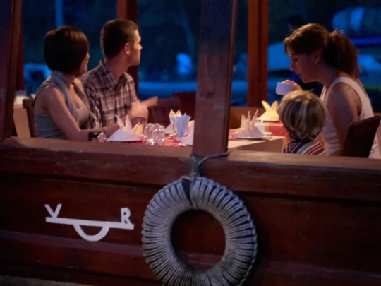 Evening candlelight dinner on Bassac Cruise in Can Tho, Mekong Delta