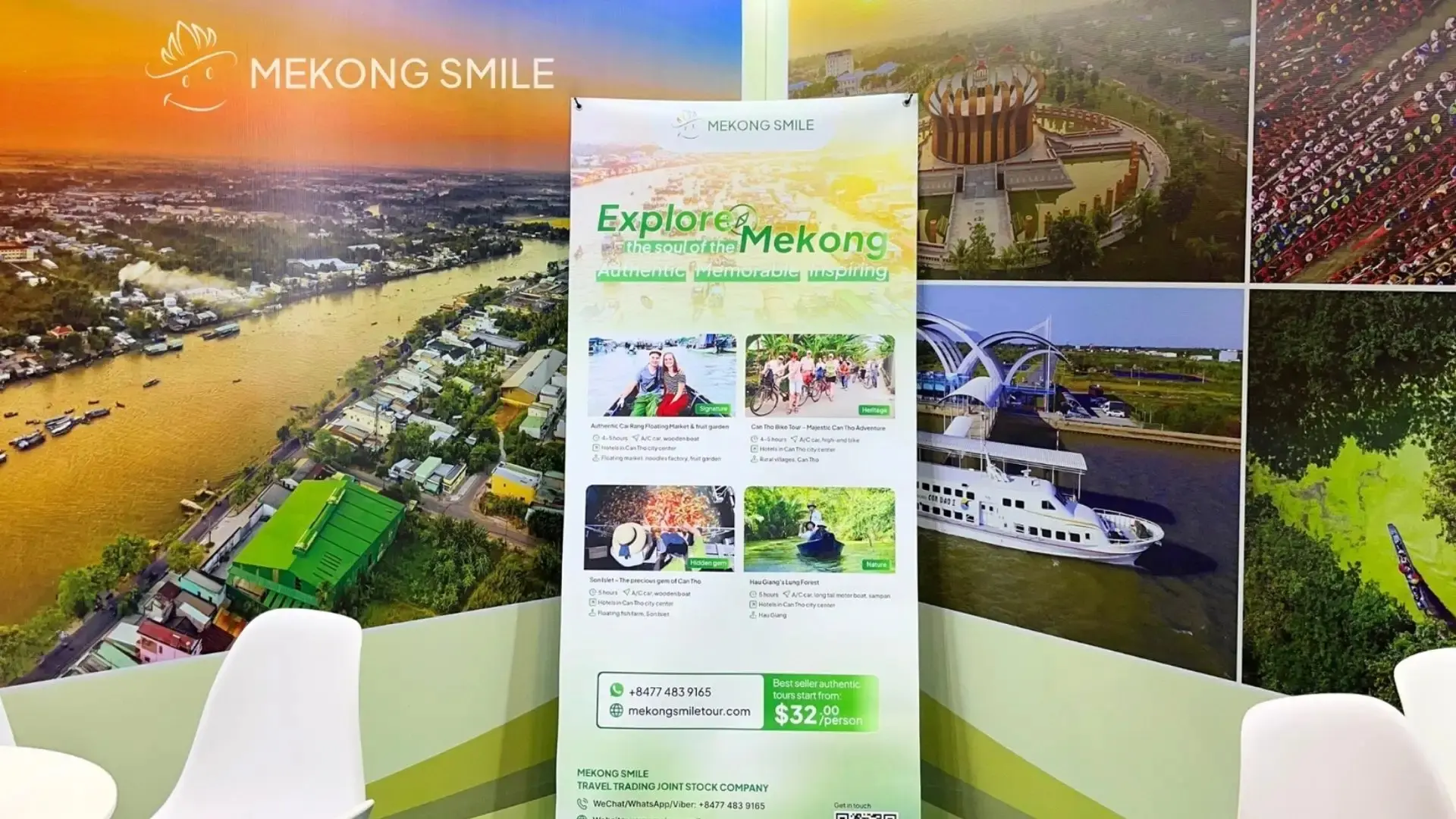 Can Tho Food Week 2026: Food, Events and Full Schedule 18 Mekong Smile booth at a previous travel event