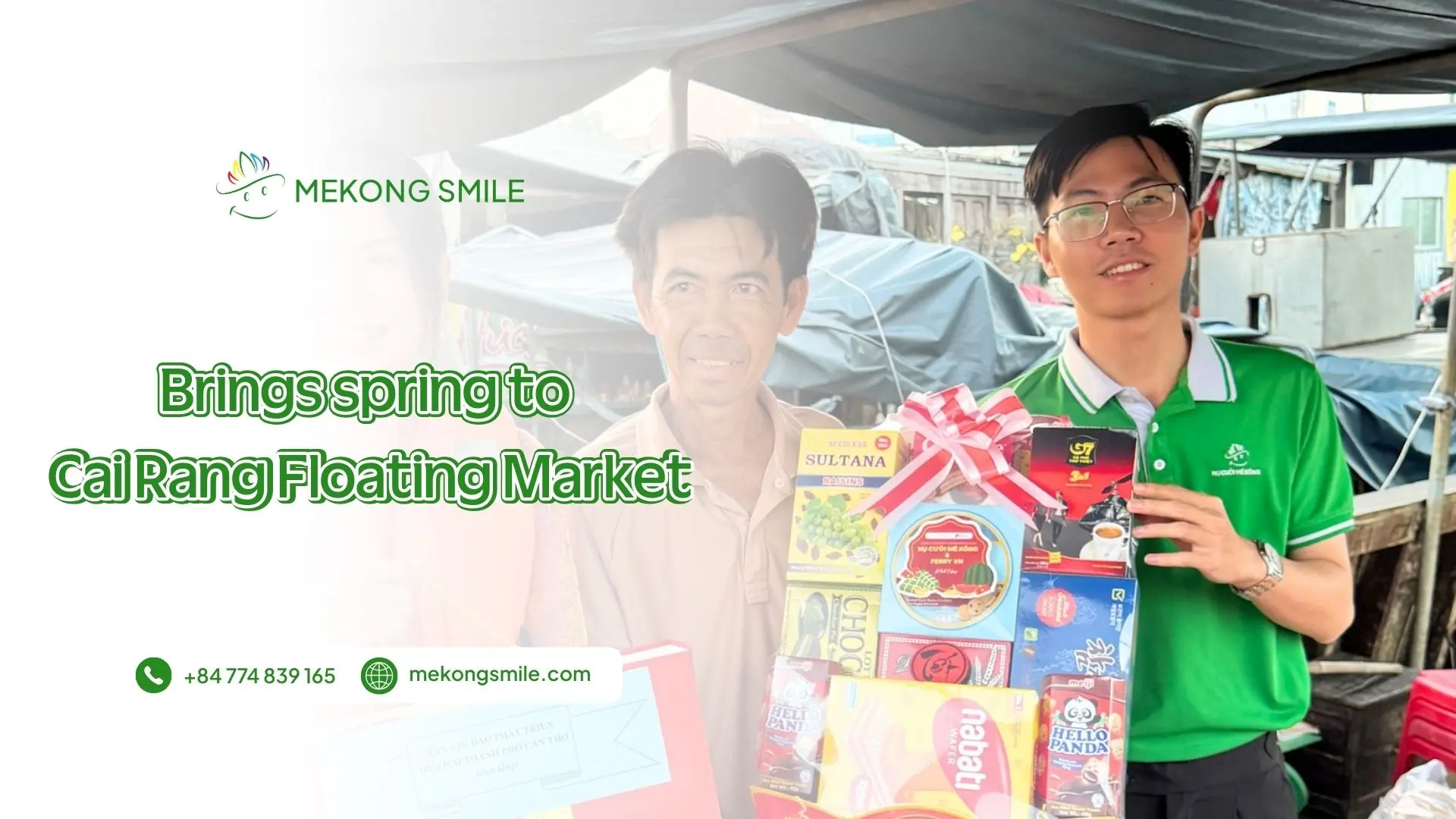 Mekong Smile launching the Brings Spring to Cai Rang Floating Market