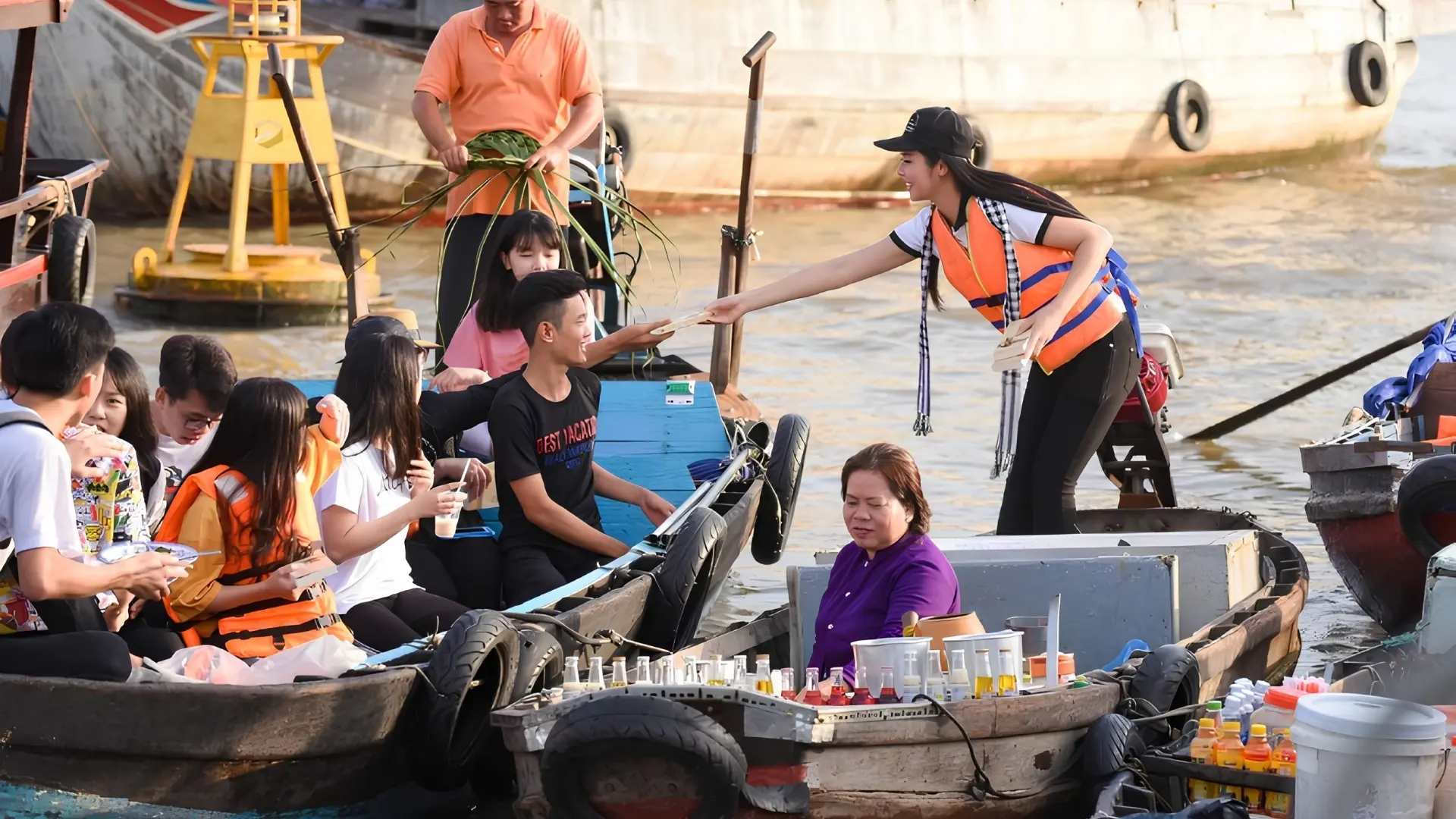 Mekong Smile Cai Be Floating Market authentic Mekong Delta river experience