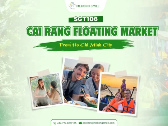 Mekong Smile Cai Rang Floating Market Tour featuring early morning boat trips and local trading activities in Can Tho, Vietnam