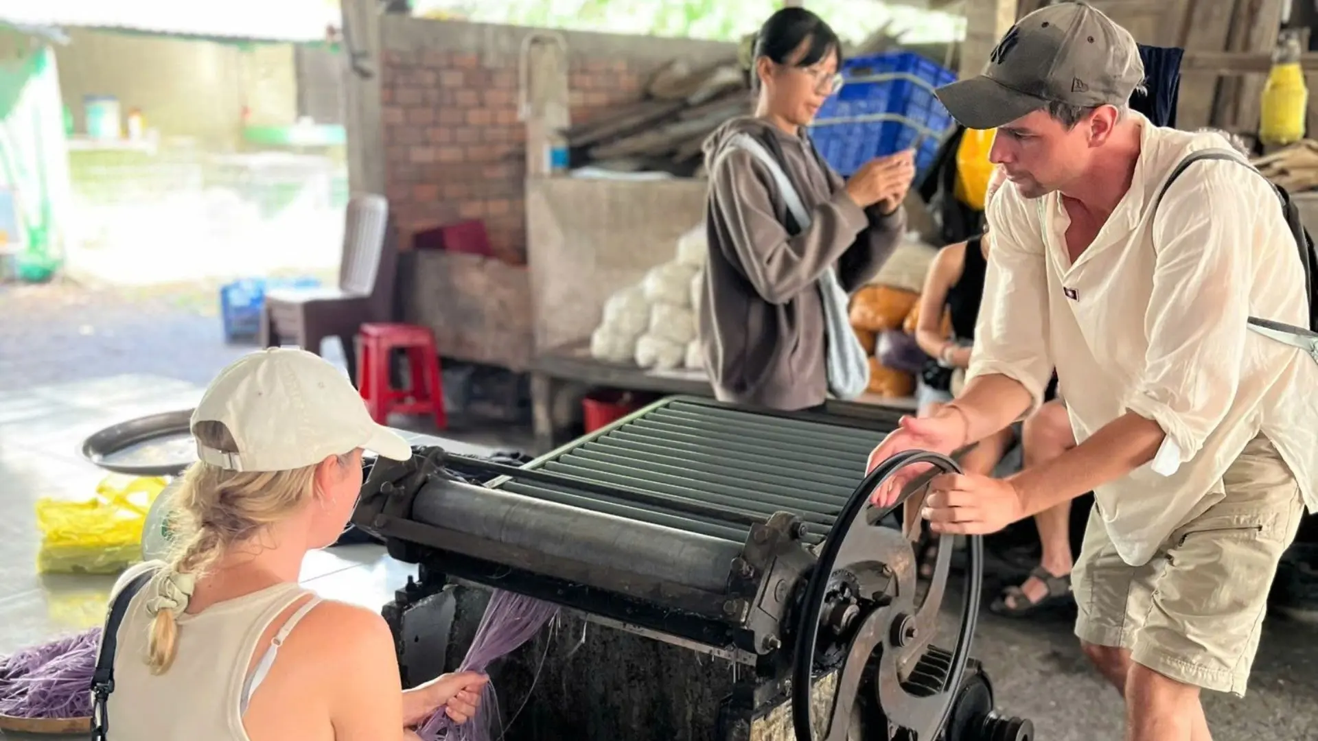 Local handicraft workshop experience in the Mekong Delta on a Cai Rang Floating Market tour from Ho Chi Minh City