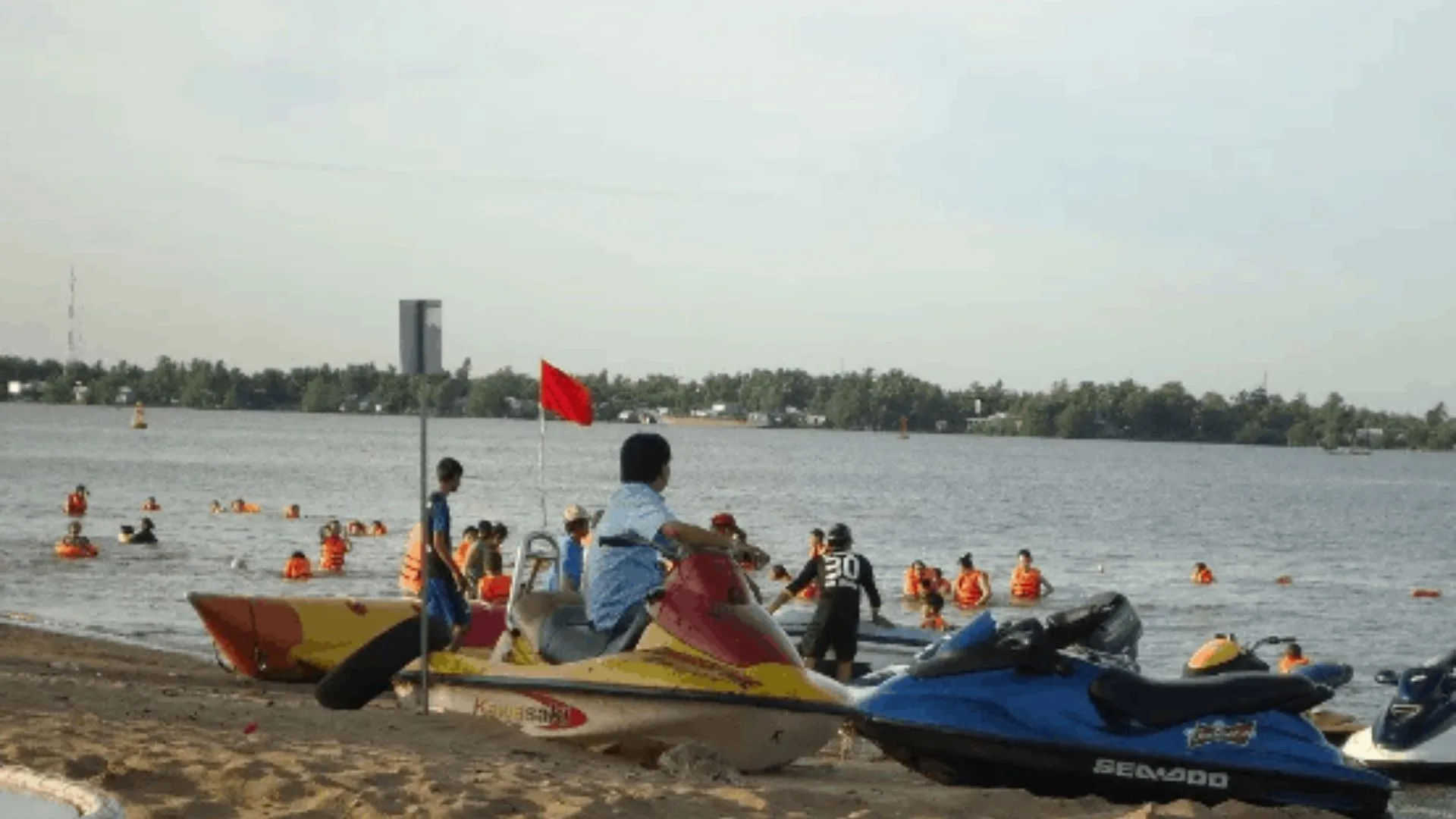 Swimming and jet ski rental service