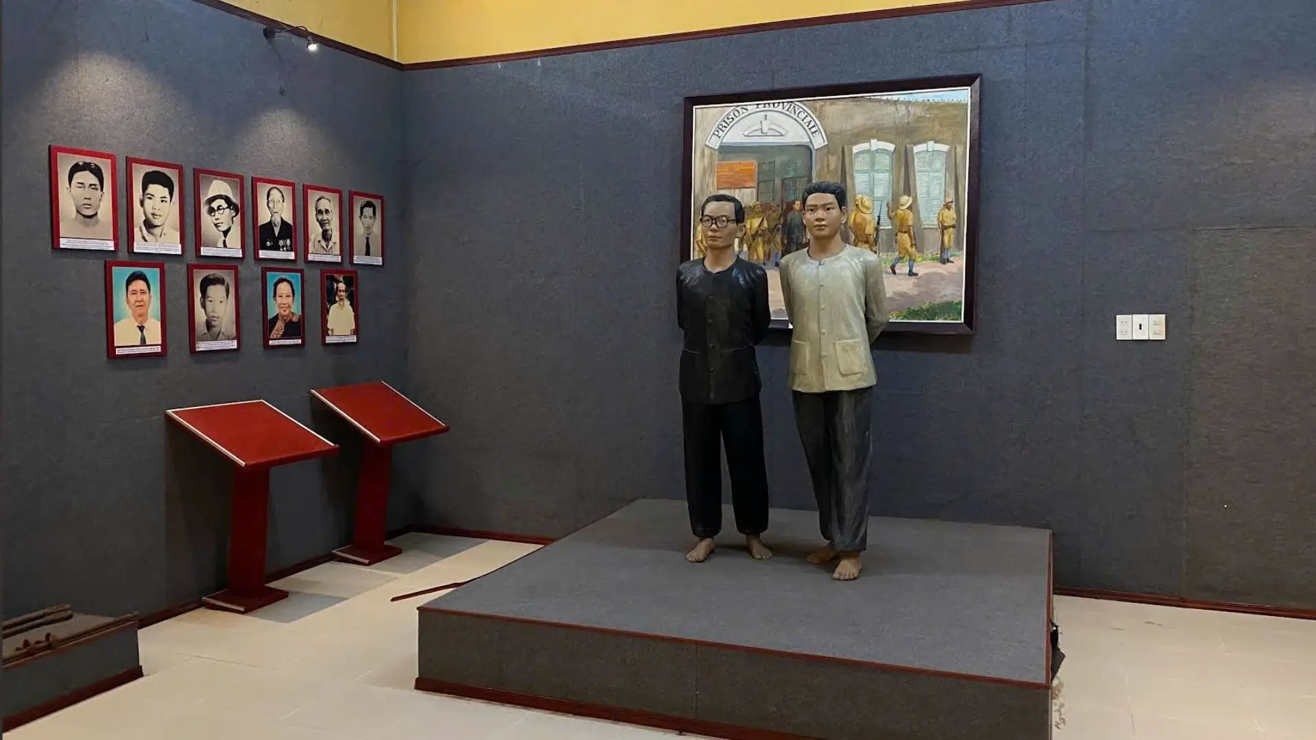 Exhibition room inside Can Tho Prison museum