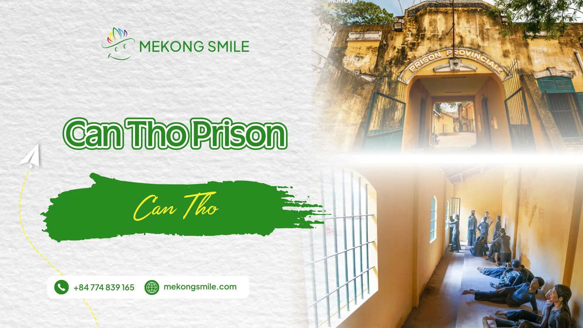 Can Tho Prison Museum showcasing historical buildings and exhibitions