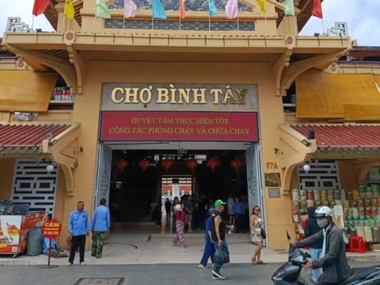 Binh Tay Market entrance in Cholon, Ho Chi Minh City