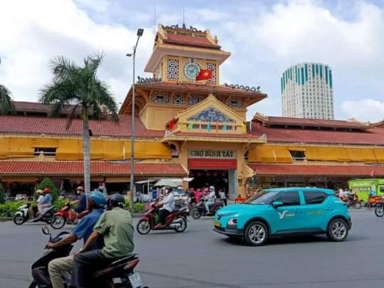 Binh Tay Market exterior in Cholon, Ho Chi Minh City