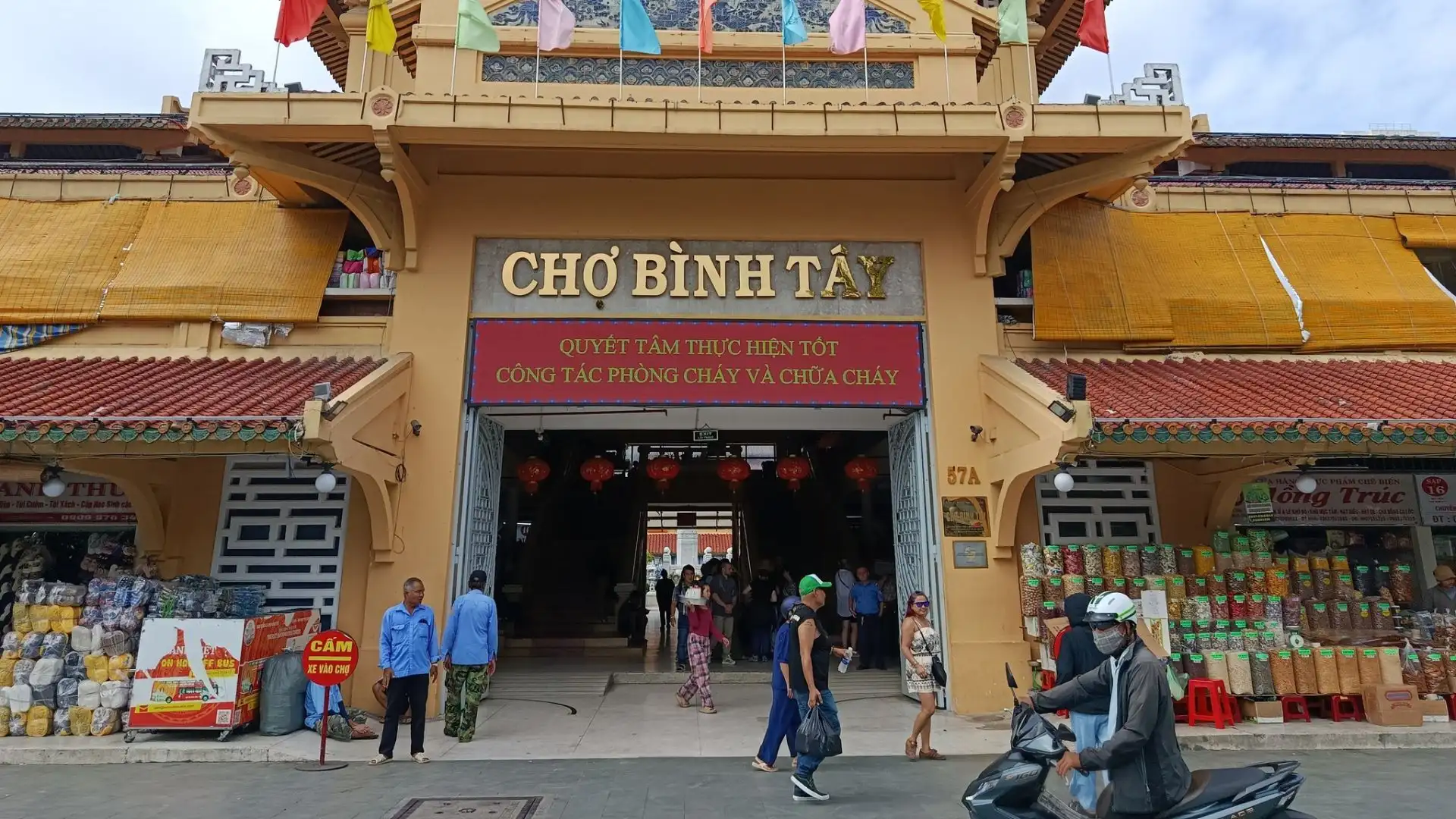 Binh Tay Market entrance in Cholon, Ho Chi Minh City