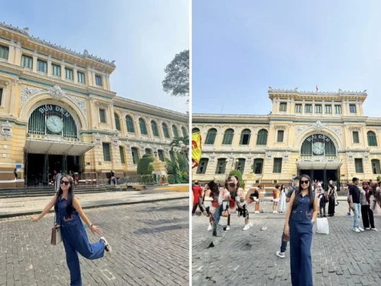 Saigon Central Post Office visited during Ho Chi Minh City motorbike tour in District 1