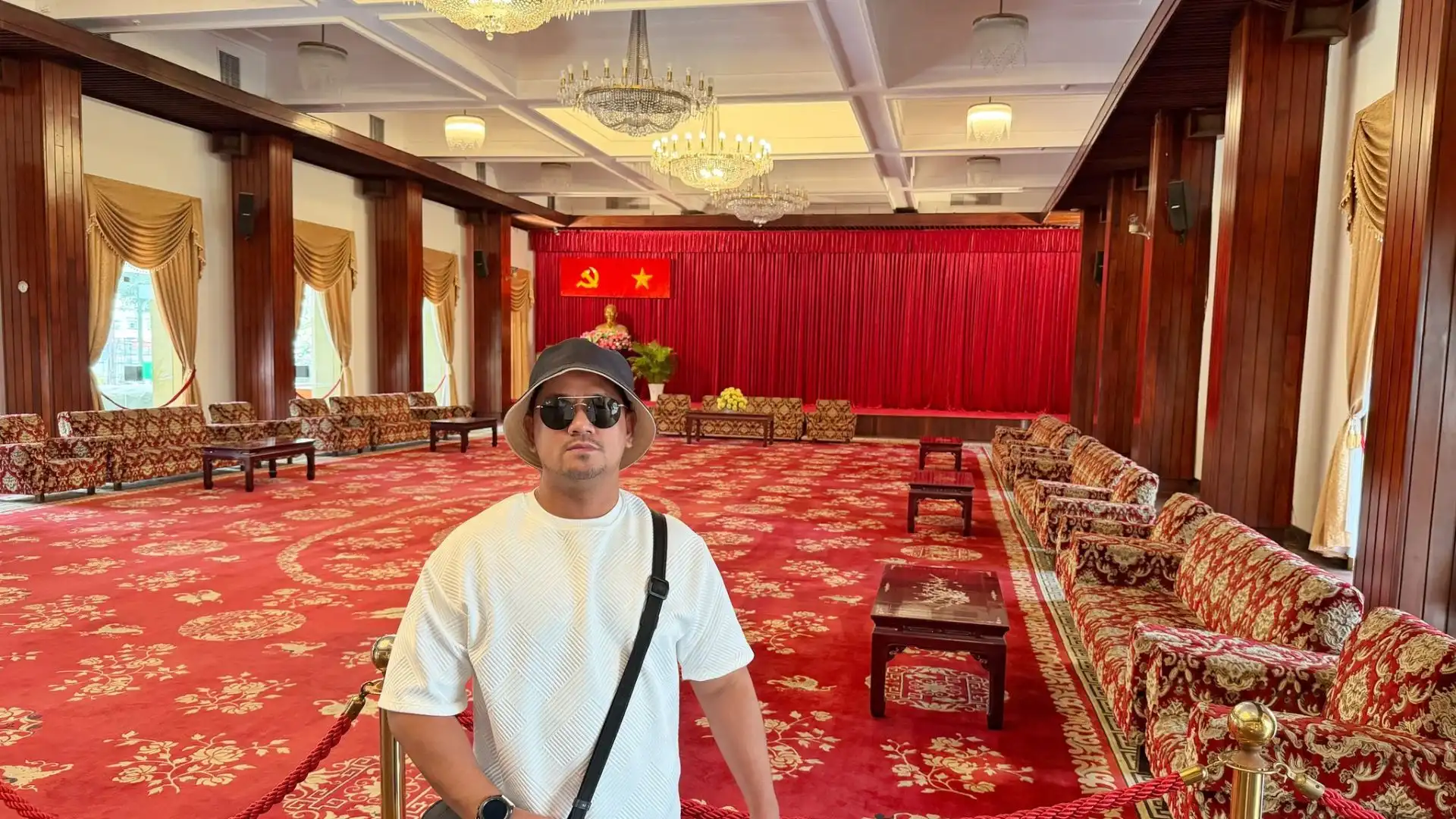 Interior of Independence Palace visited during Ho Chi Minh City tour
