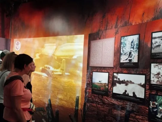Photo gallery inside War Remnants Museum during Ho Chi Minh City tour