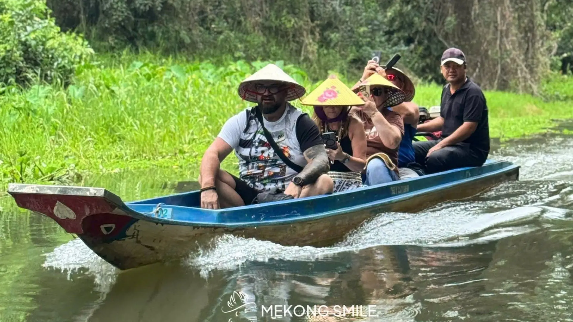 Launch R&D Department: Pioneering Innovation, Elevating Travel Experiences 409 Mekong Smile conducting experiential research on a river tour in Can Tho, Mekong Delta, for tourism product development