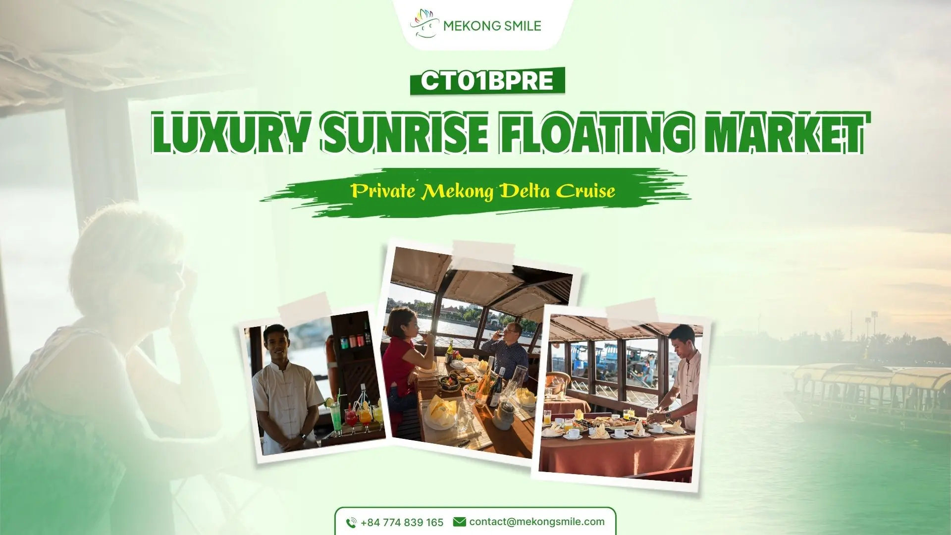 Start your day in style with Luxury Sunrise Floating Market experience on the Mekong River