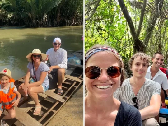 Small boat canal experience in Mekong Delta during 2 days tour in Mekong delta