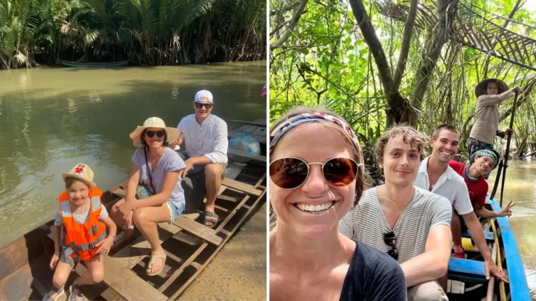 Small boat canal experience in Mekong Delta during 2 days tour in Mekong delta