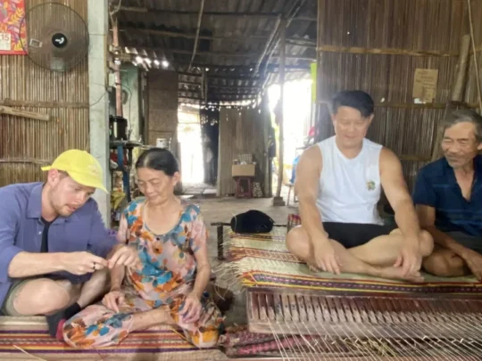 Tourists visiting local home in Mekong Delta on 2 days