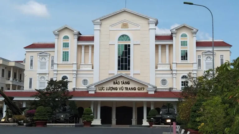 Exterior of Military Zone 9 Museum in Can Tho, a key historical museum in the Mekong Delta