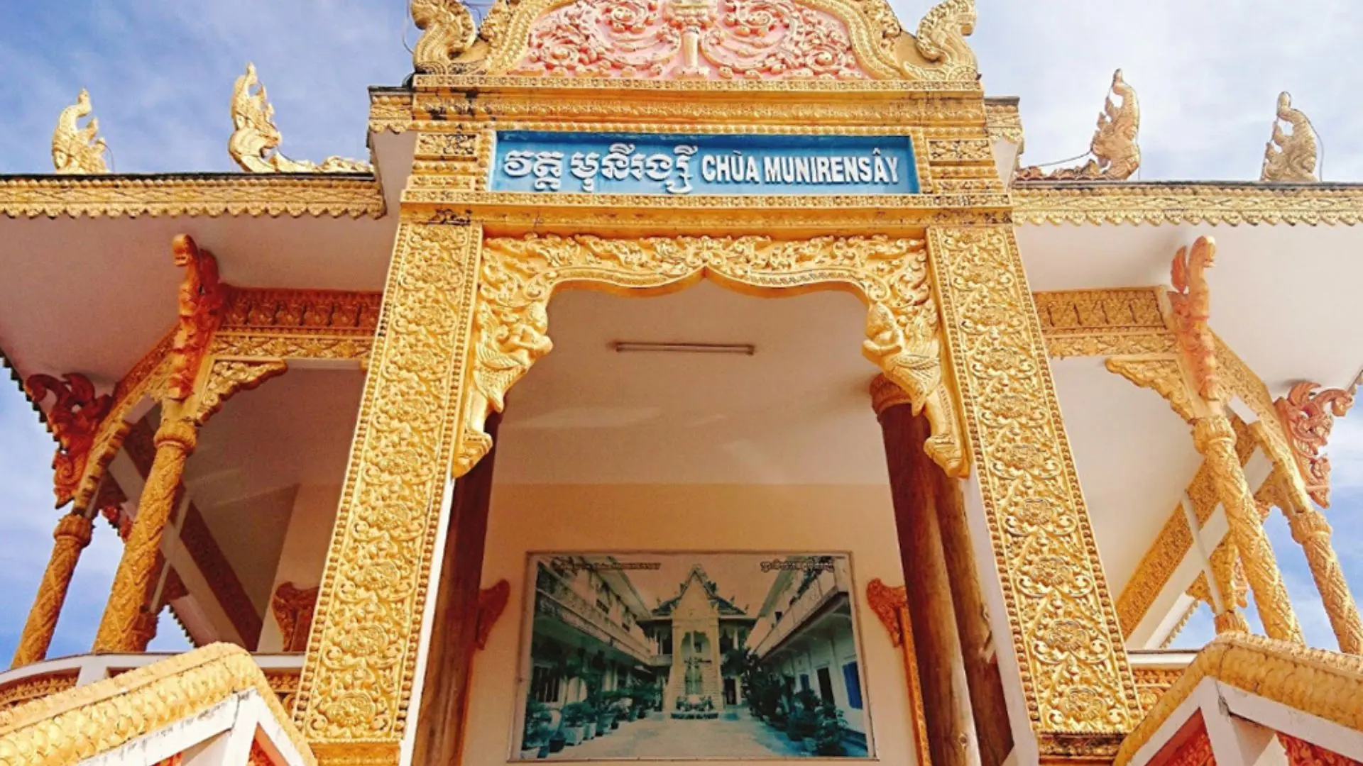 Munir Ansay Pagoda: The Golden Khmer Treasure of Can Tho 282 Front view of Munir Ansay Pagoda