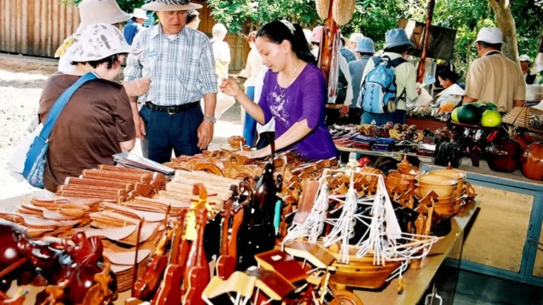 Handicrafts made from coconut wood