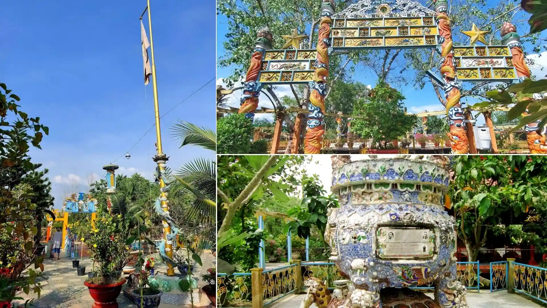 Phung Island (Phoenix Island): Discovering the Mysterious Coconut Religion 138 Dao Dua historical site with unique architecture