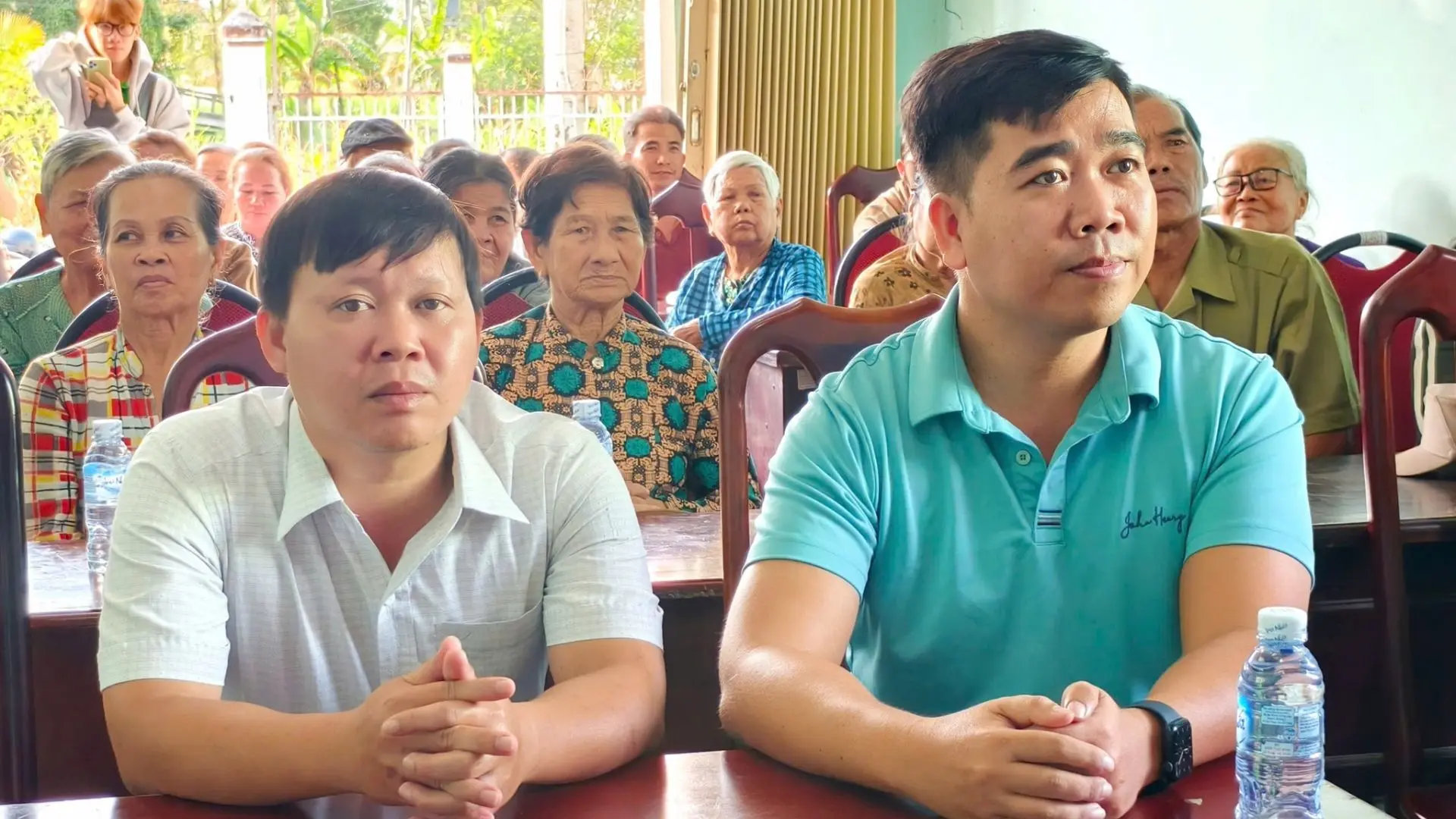 Local officials at Tet of Love 2026 Tet gift-giving event in the Mekong Delta, Vietnam