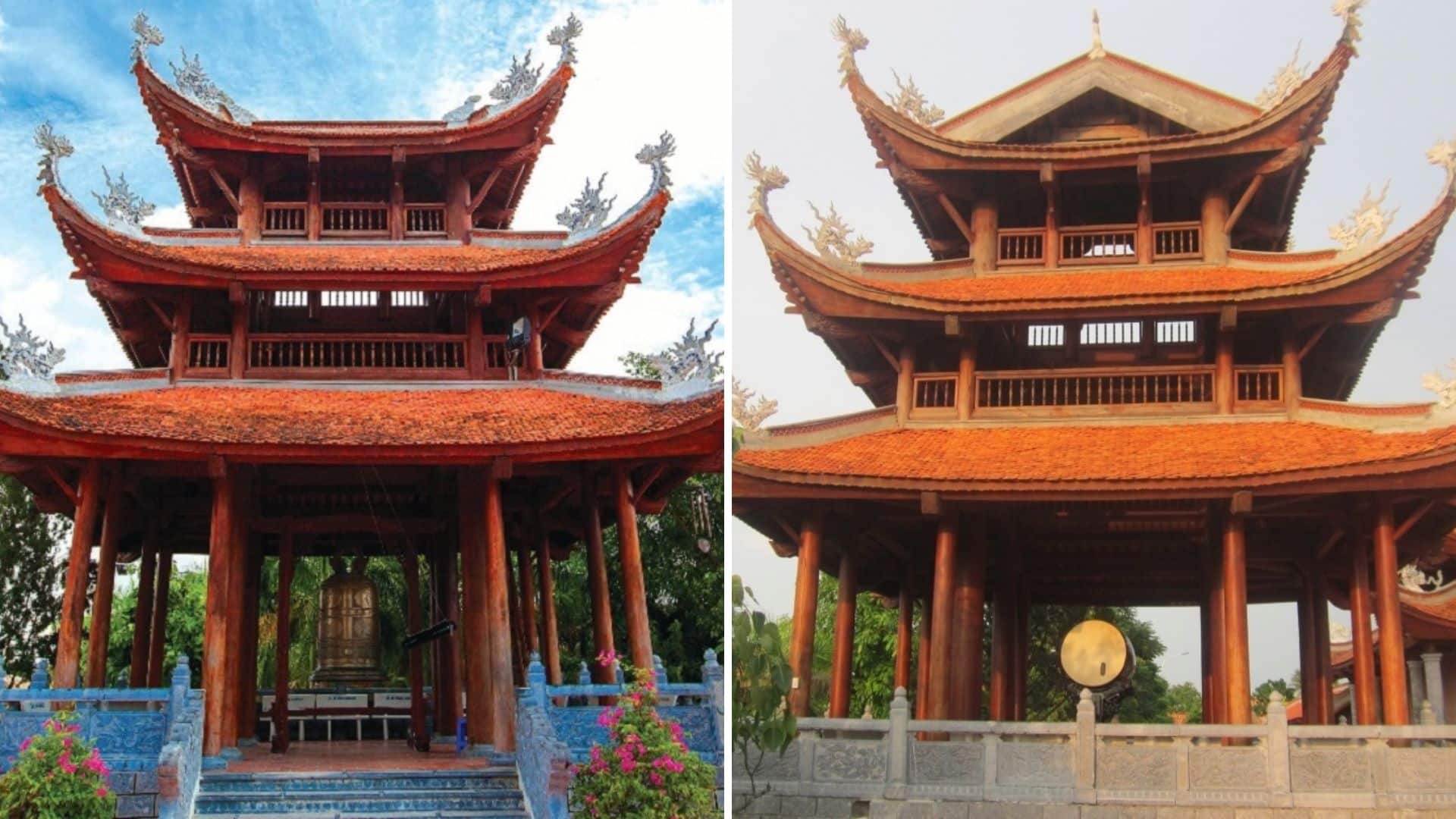 Bell Tower and Drum Tower are ancient architectures at the Zen Monastery.