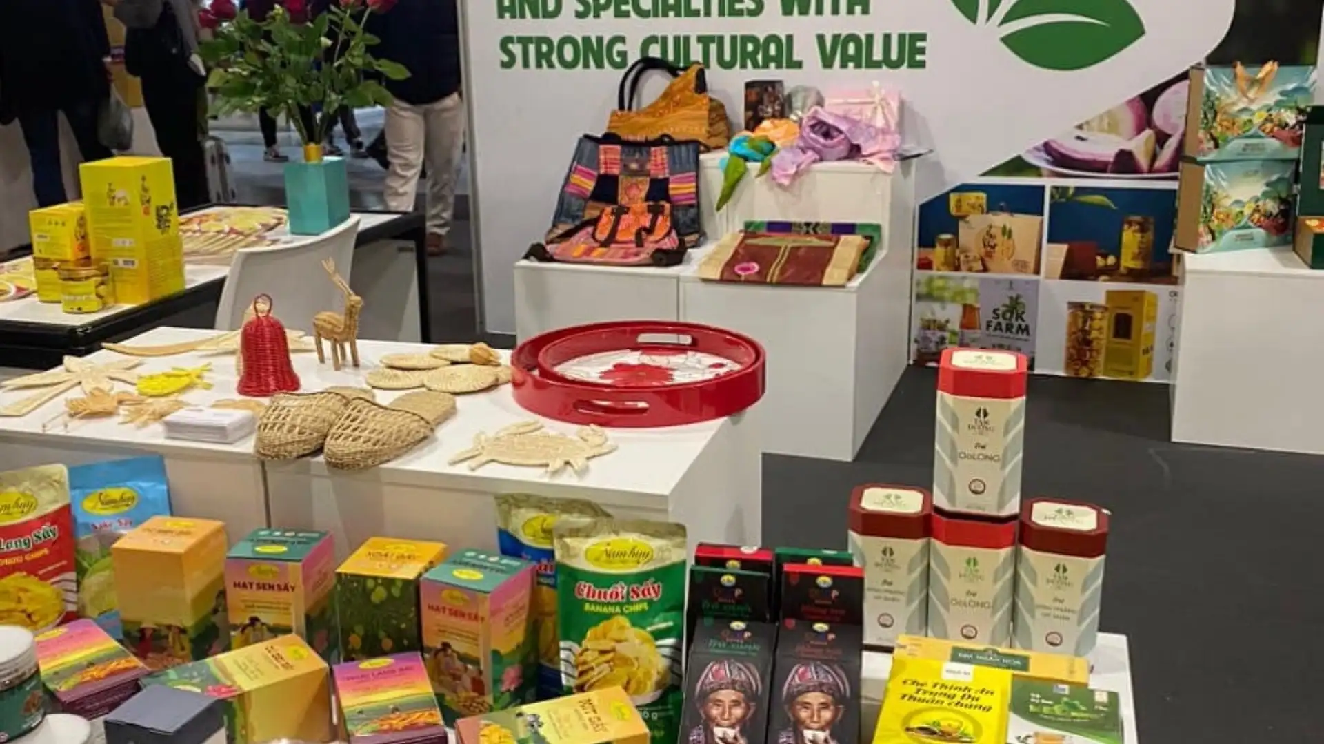 Can Tho Food Week 2026: Food, Events and Full Schedule 15 OCOP products displayed at a Can Tho exhibition booth