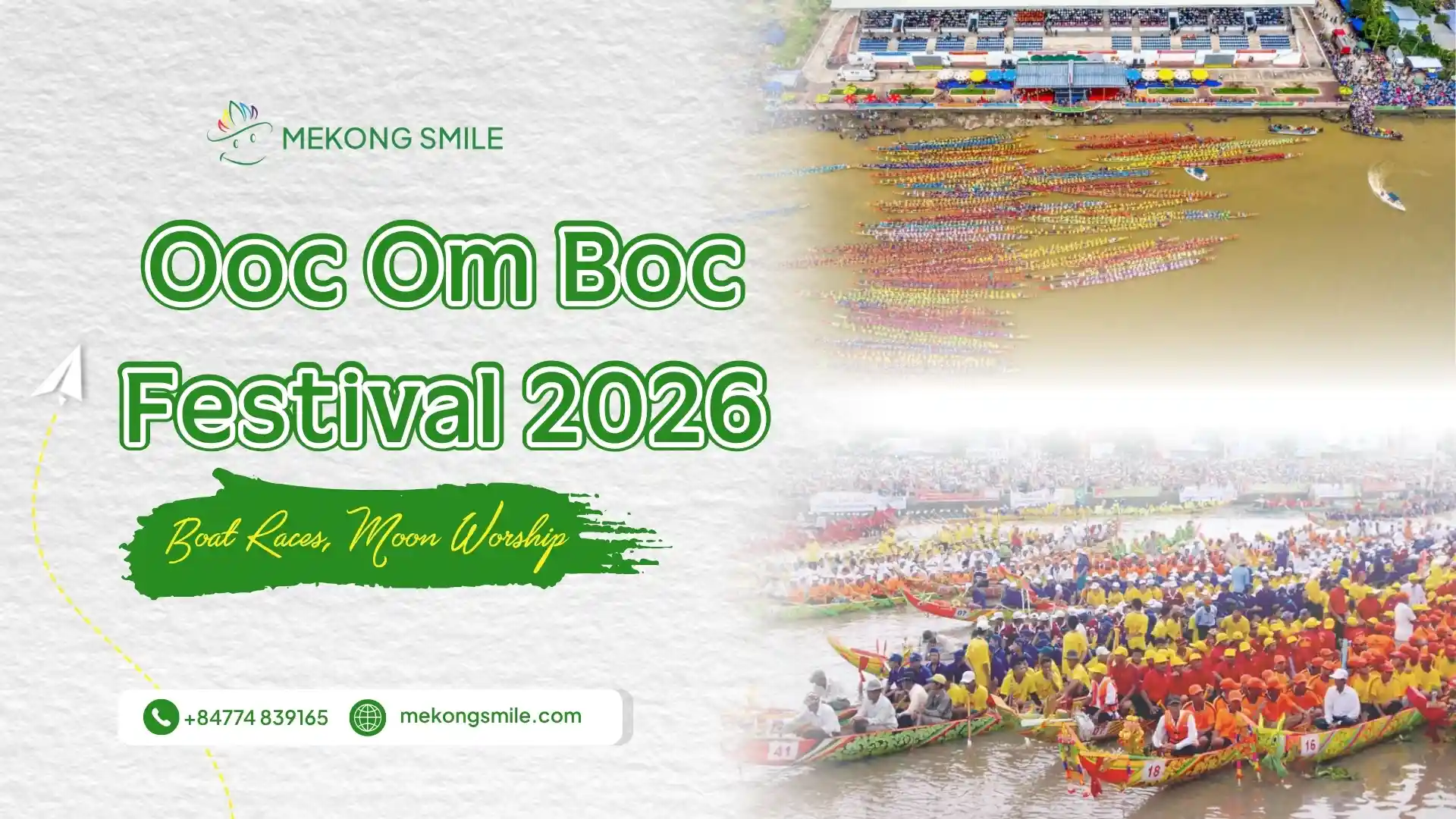 Mekong Smile thumbnail for Ooc Om Boc Festival 2026 in Can Tho, featuring Ngo boat racing and festival highlights